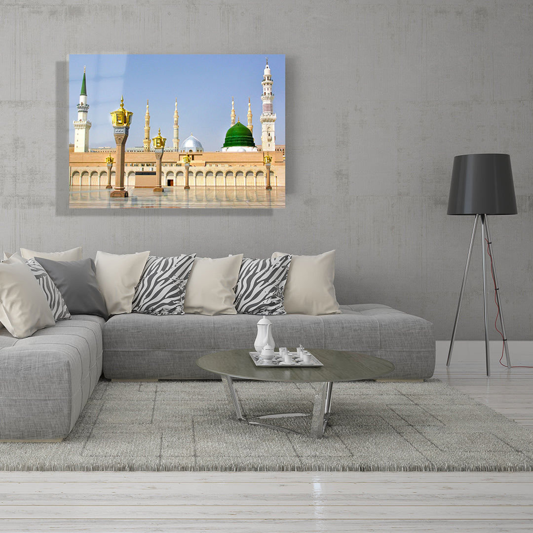 yatay dini temalı cam tablo