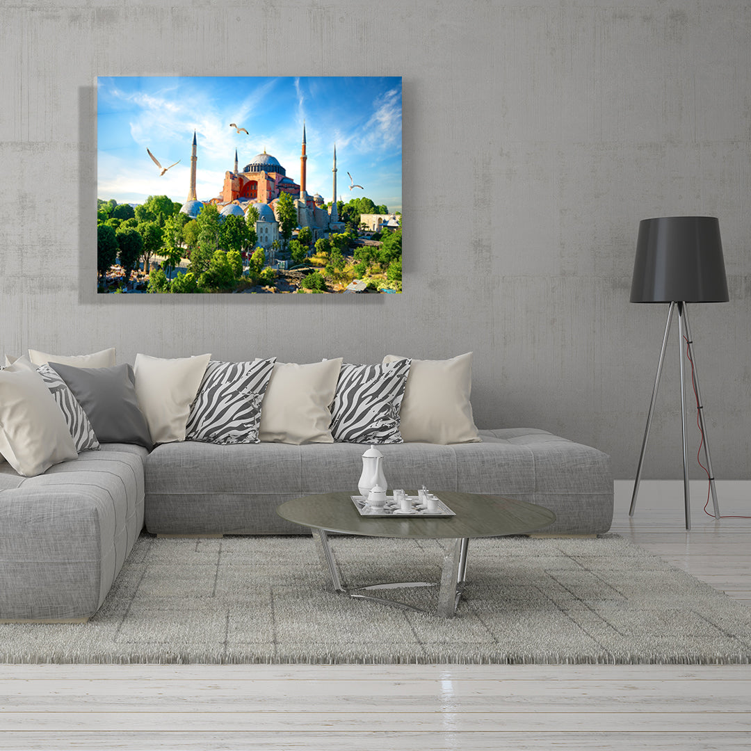 yatay dini temalı cam tablo