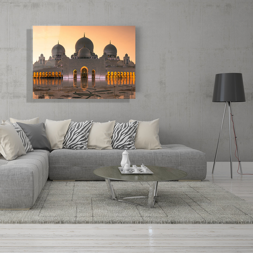 yatay dini temalı cam tablo