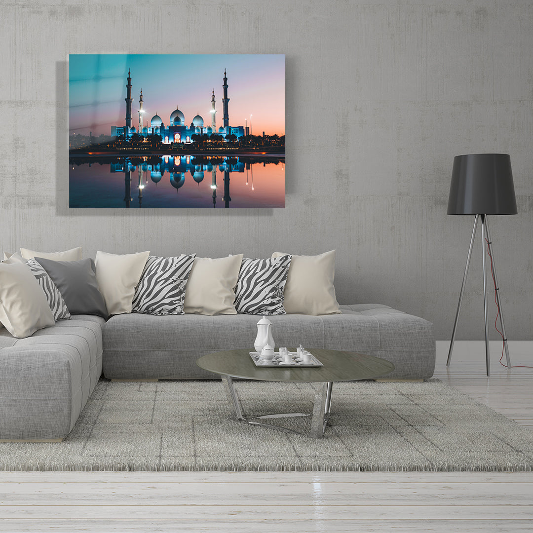 yatay dini temalı cam tablo