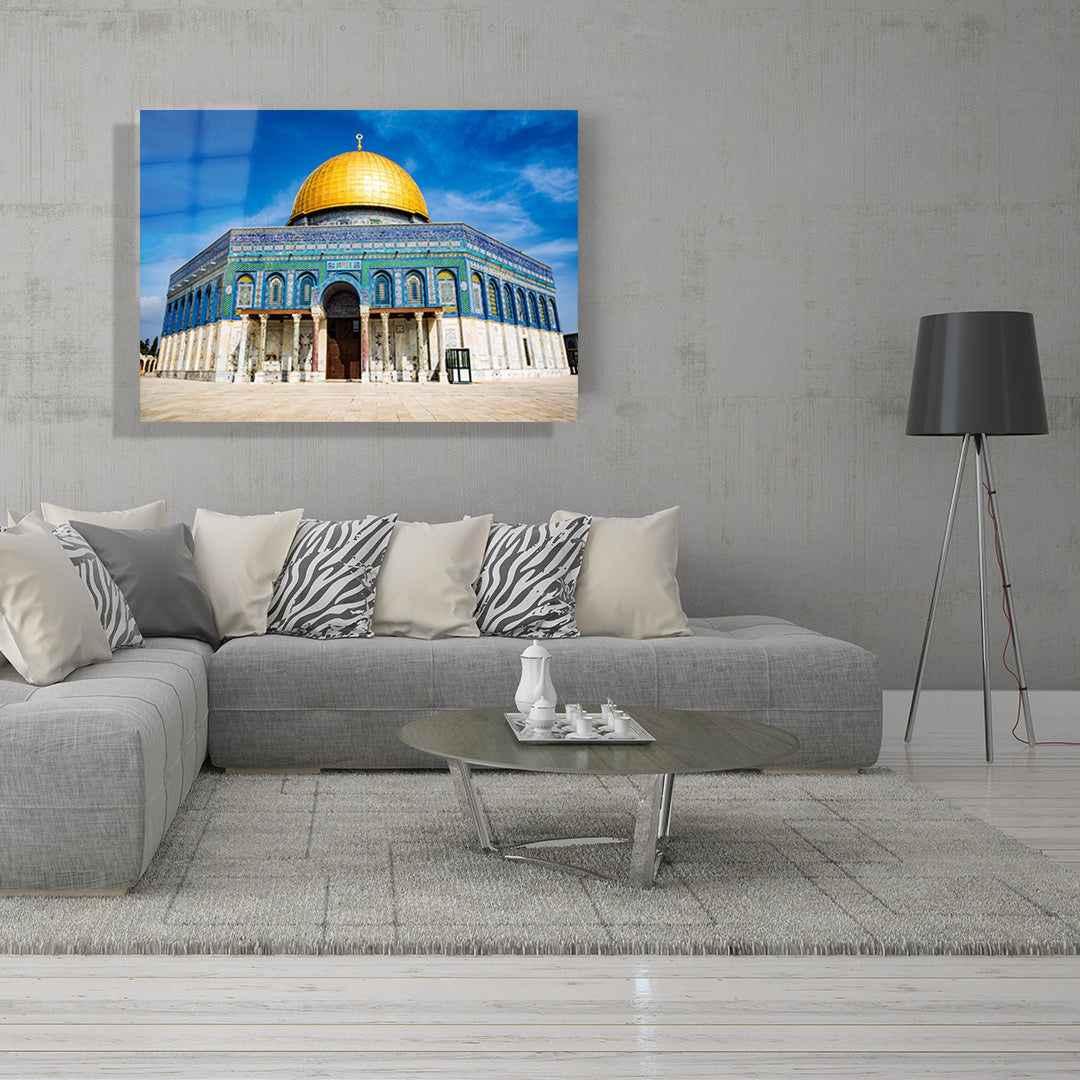 yatay dini temalı cam tablo