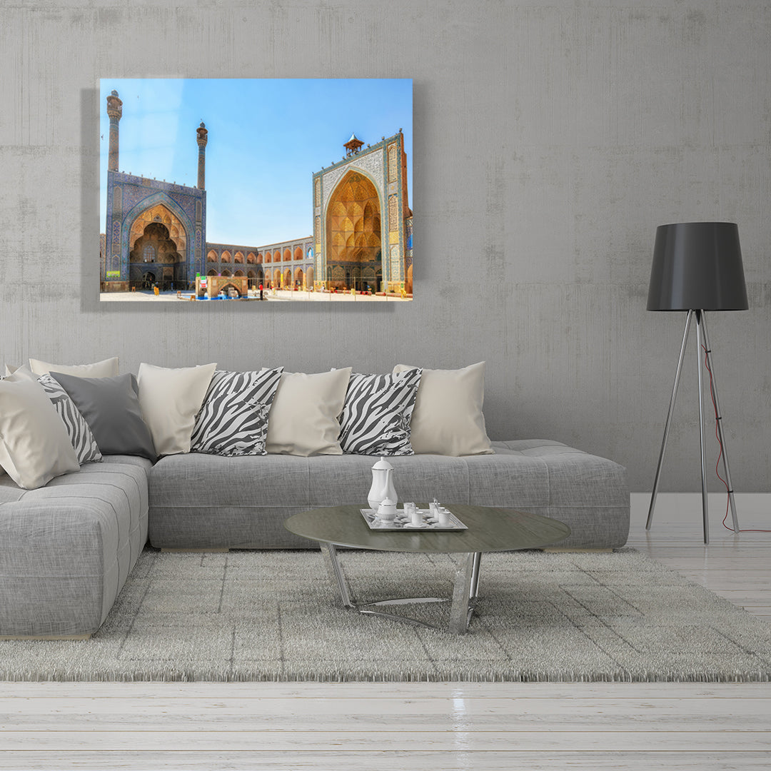 yatay dini temalı cam tablo