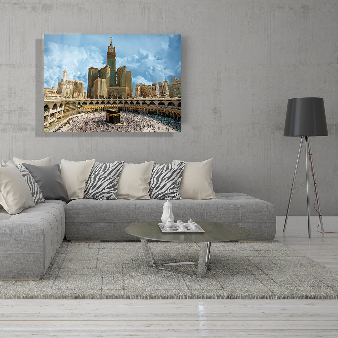 yatay dini temalı cam tablo