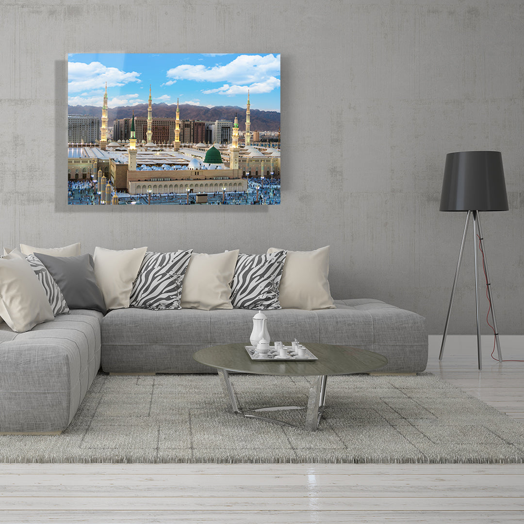 yatay dini temalı cam tablo