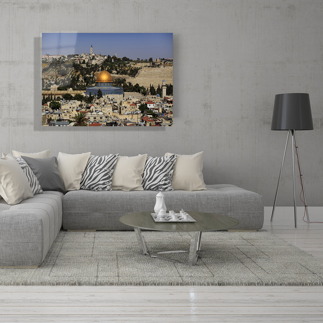 yatay dini temalı cam tablo