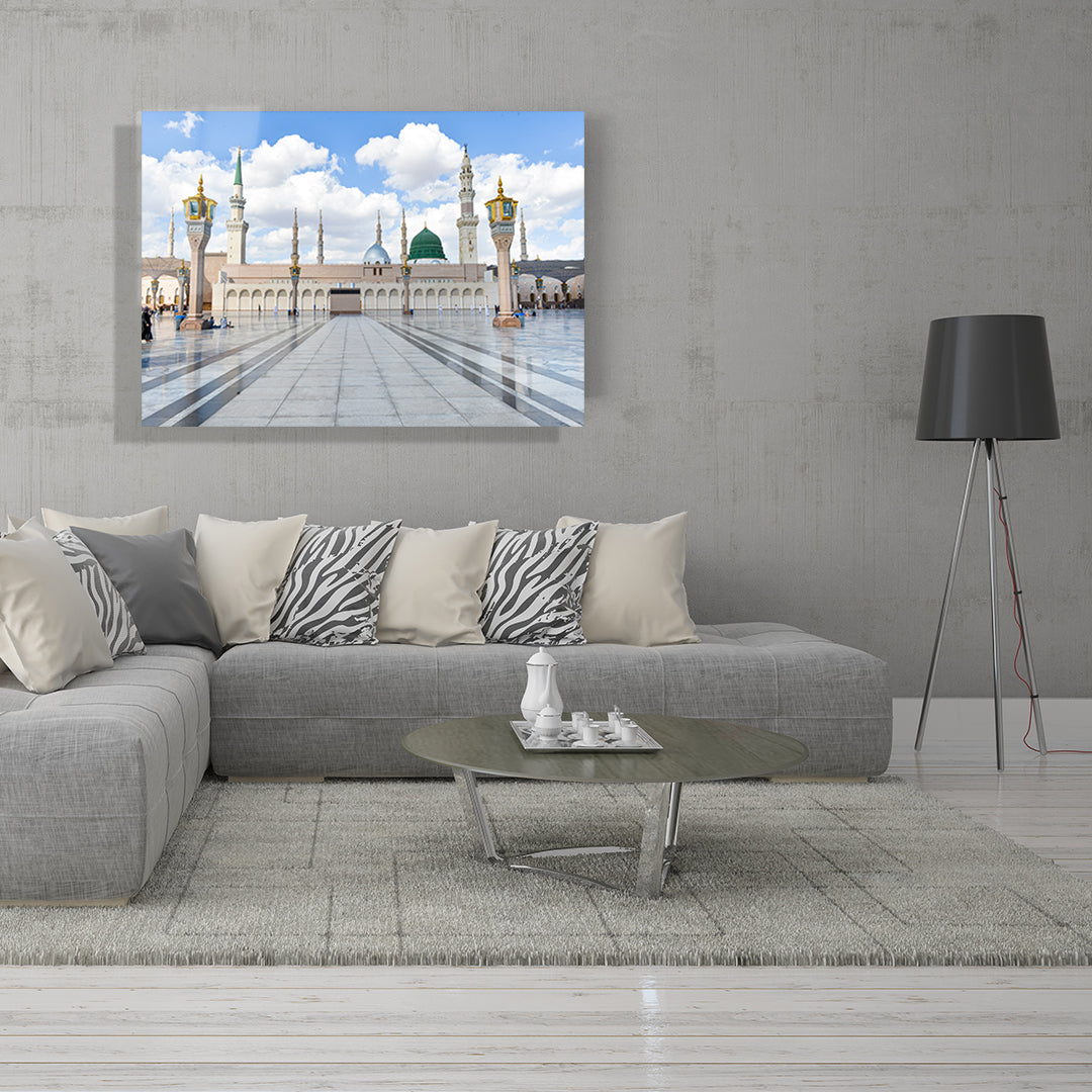 yatay dini temalı cam tablo